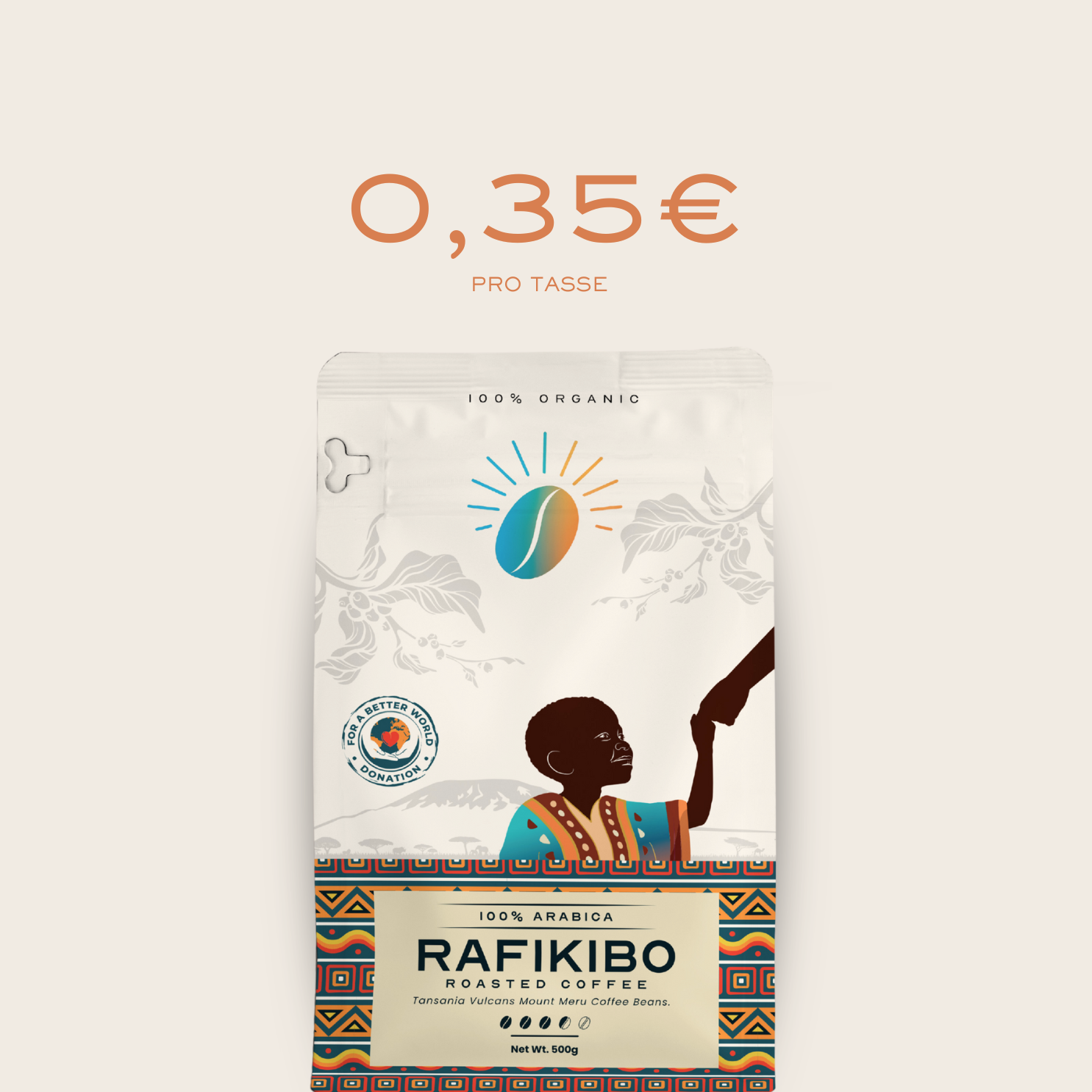 RAFIKIBO Tansania-Bio-Arabica Kaffee